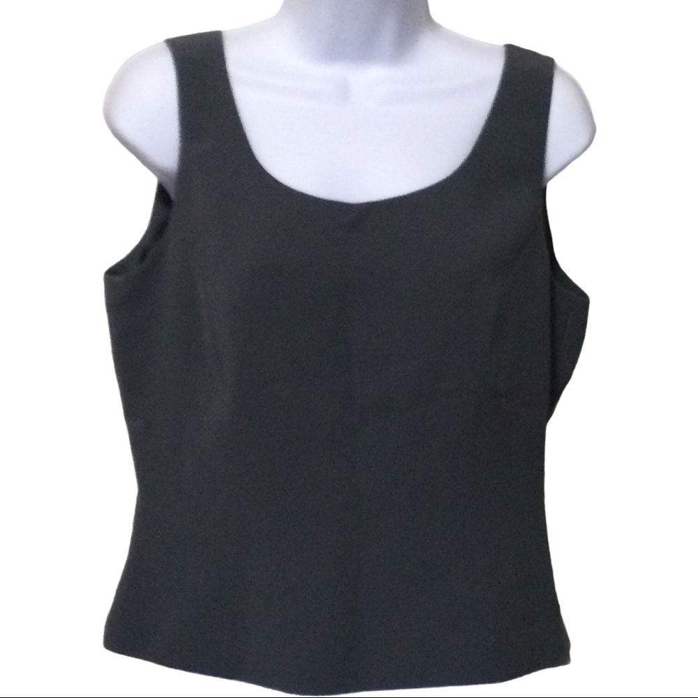 NEW TAHARI Arthur Levine Gray Tank Vest Size 10P